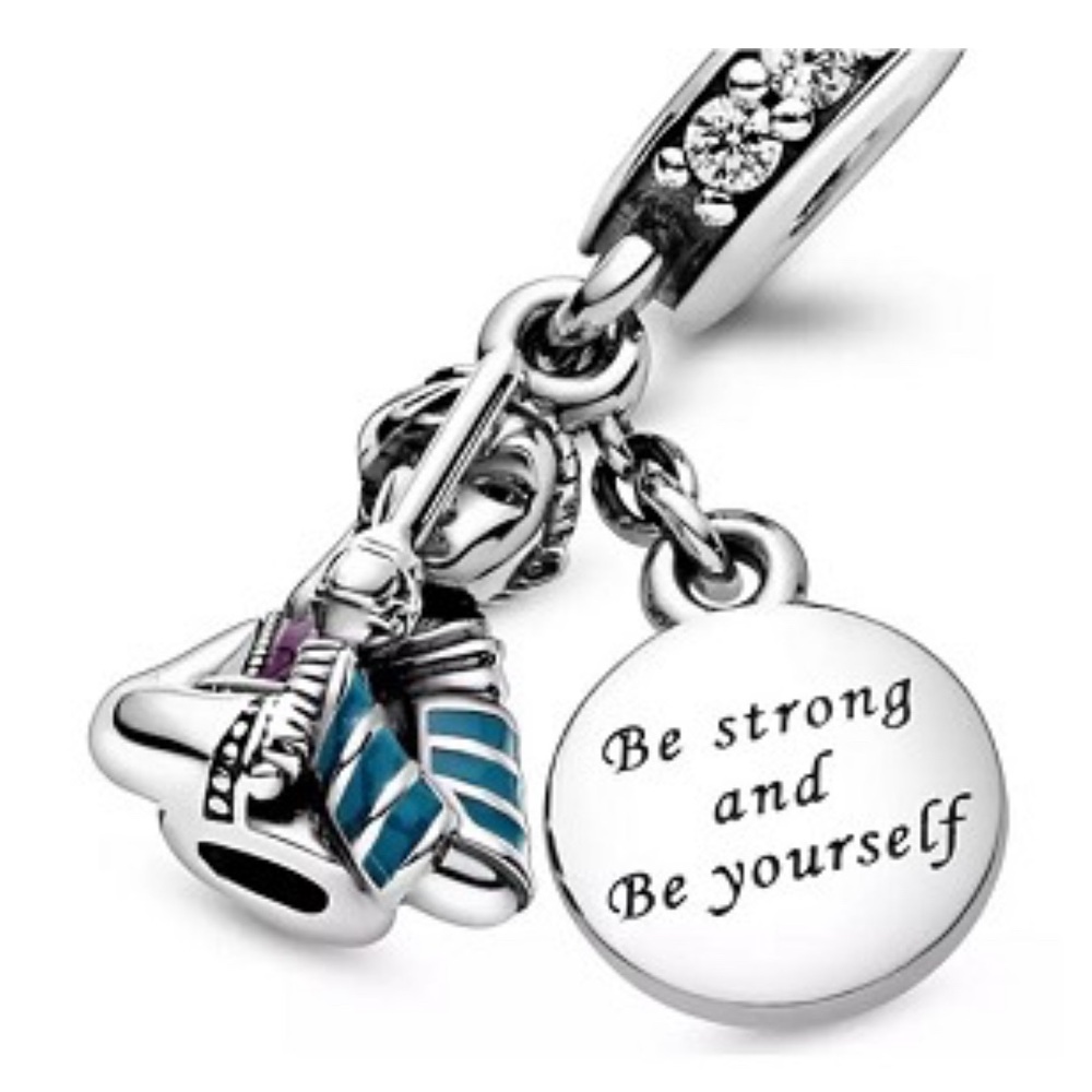 NWOT - AUTHENTIC Pandora Silver Mulan Charm with Enamel and Cubic Zirconia